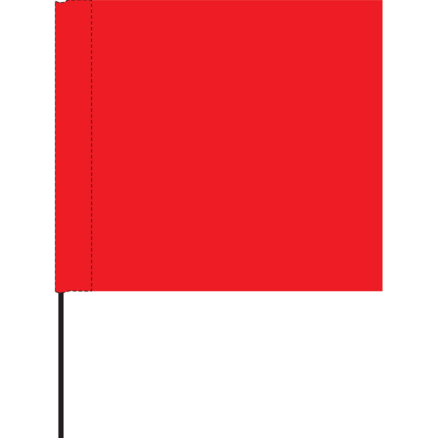 Red Marking Flag