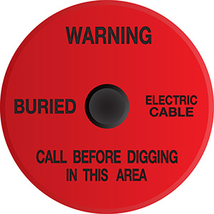 Buried Electric Cable Soil Marker
