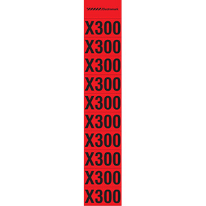 "X300"  Meter Multiplier Label