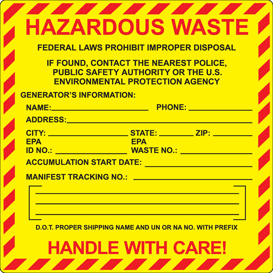 Hazardous Material Labels Printable