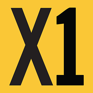 "X1" Reflective Bushing Label