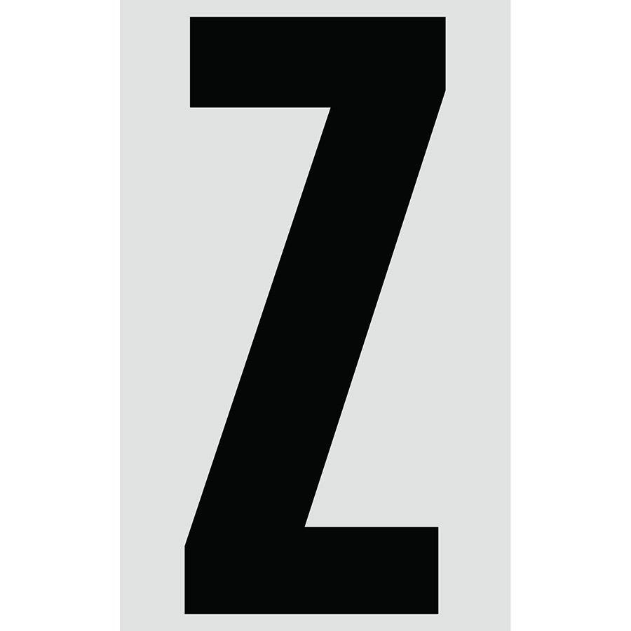 3" Black on Silver Engineer Grade Reflective "Z"