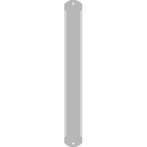 1" Vertical Character Aluminum Holder - Fits 4 Characters