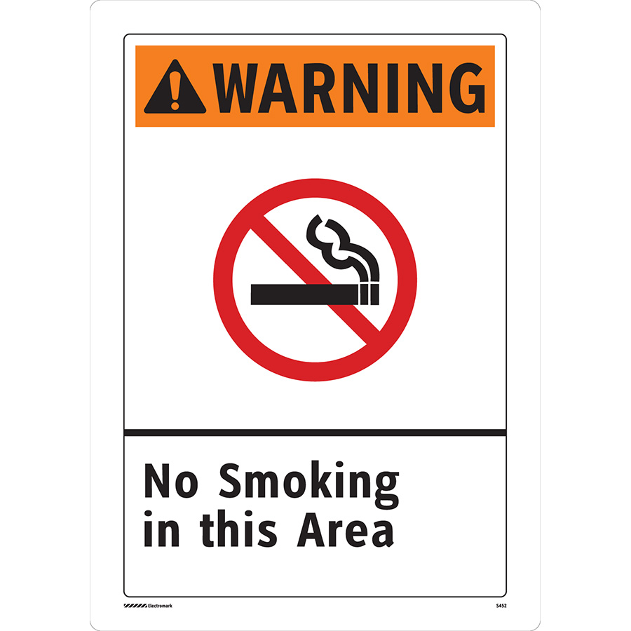 Electromark | Warning No Smoking in This Area Sign