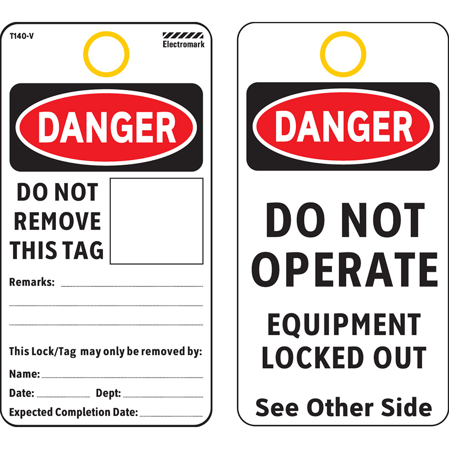 Electromark | OSHA Danger Do Not Remove This Tag