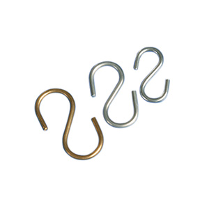 "S" Hook Tag Fasteners - For up to 1/4" Circle