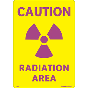 Caution Radiation Area Label