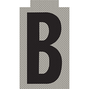 "B" Phase Reflective Label 
